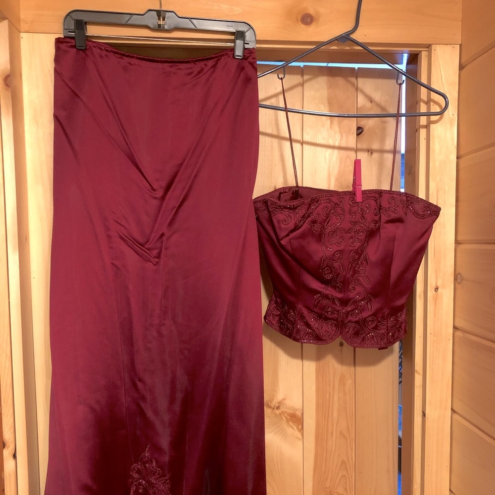 Two-piece gown
